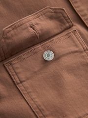 Rust Brown Denim Trucker Jacket - Image 10 of 10