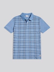 Azul - U.S. Polo Assn Jacquard Check Polo Shirt - Imagen 5 de 7