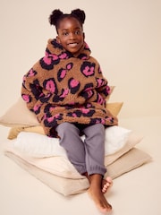 Ecru Animal Print Blanket Hoodie (3-16yrs) - Image 1 of 8