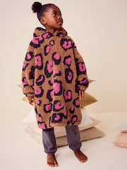 Ecru Animal Print Blanket Hoodie (3-16yrs) - Image 3 of 8