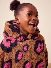 Ecru Animal Print Blanket Hoodie (3-16yrs) - Image 4 of 8