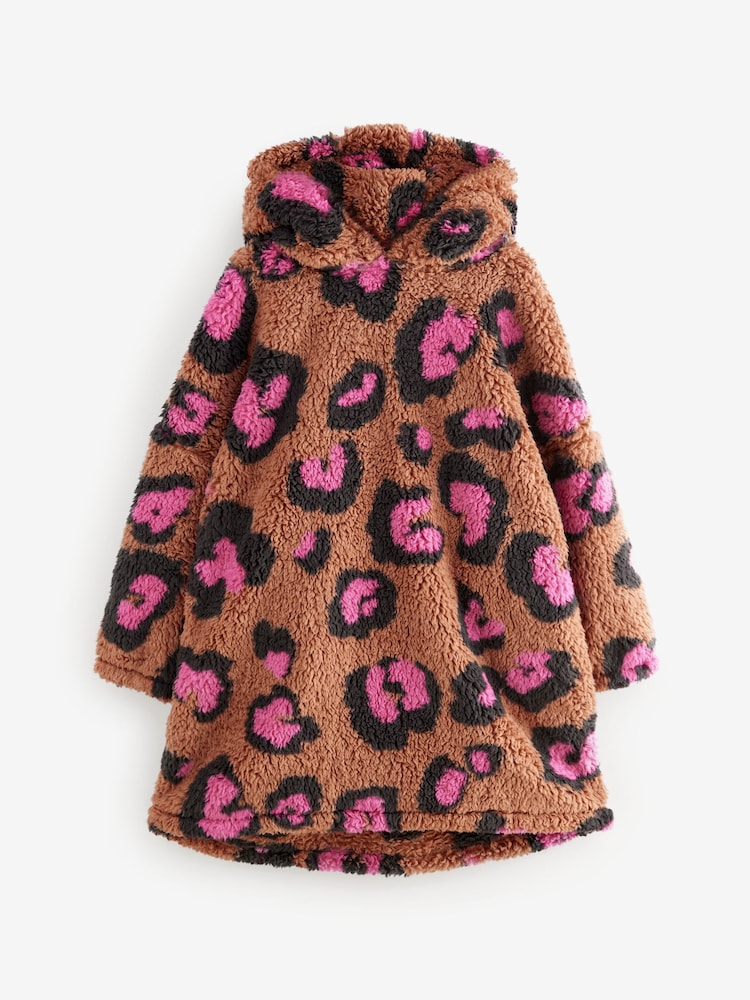 Impression animale Ecru - Couverture Sweat-shirt à capuche (3-16yrs) - Image 5 of 8