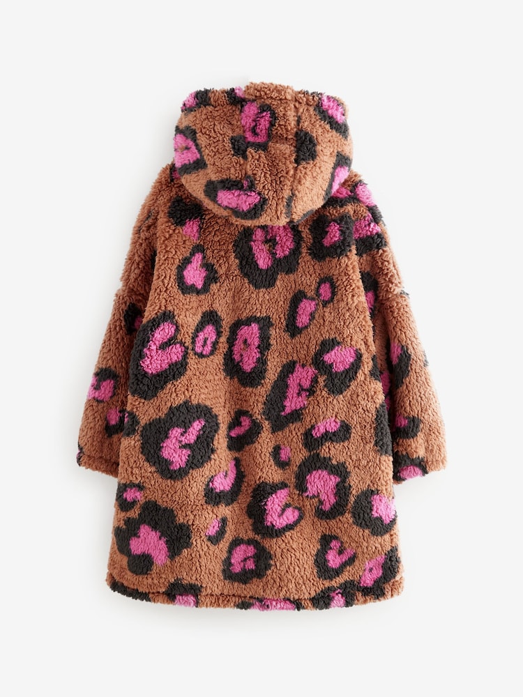 Impression animale Ecru - Couverture Sweat-shirt à capuche (3-16yrs) - Image 6 of 8