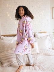 Lilac Purple Popcorn Blanket Hoodie (3-16yrs) - Image 2 of 7