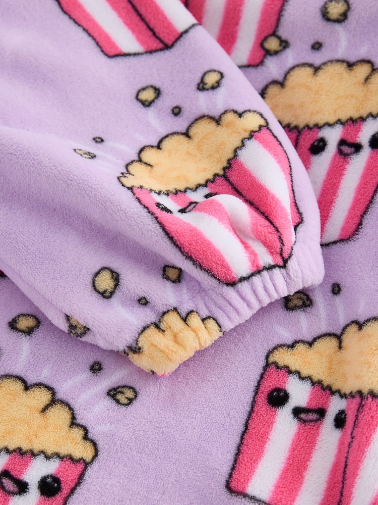 Lilac Purple Popcorn Blanket Hoodie (3-16yrs) - Image 6 of 7