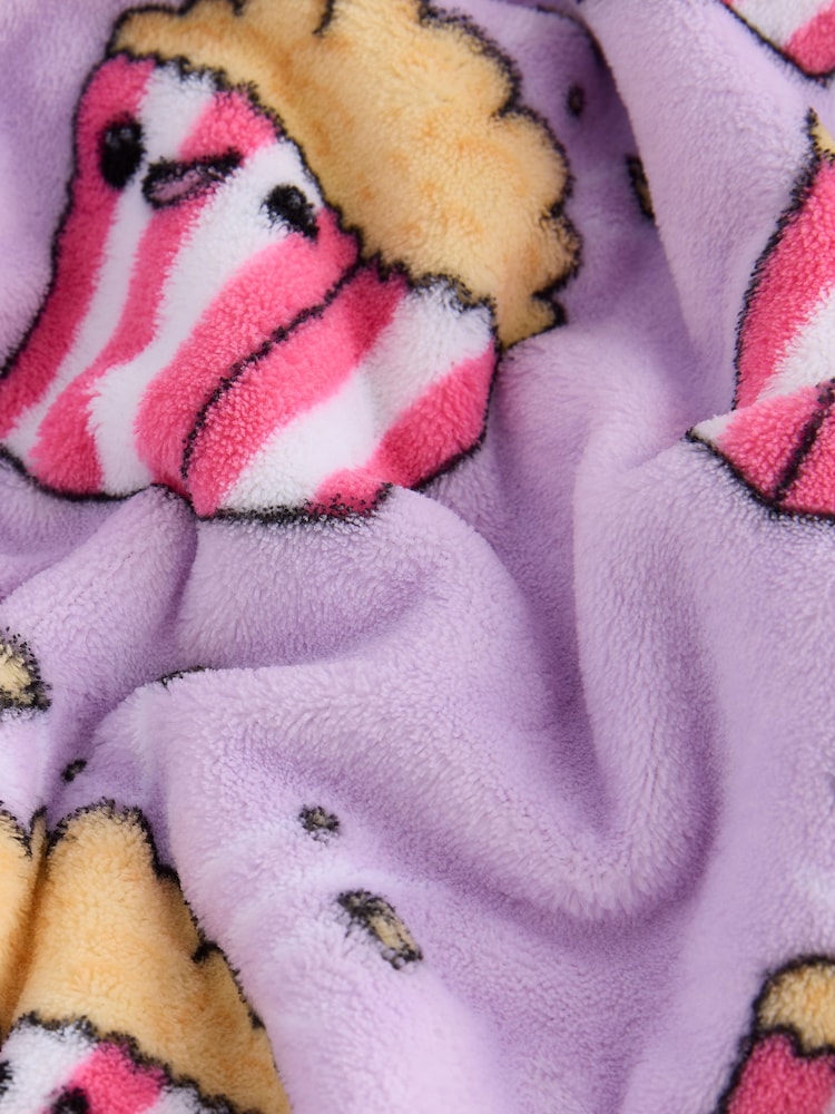 Lilac Purple Popcorn Blanket Hoodie (3-16yrs) - Image 7 of 7