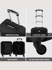 Flight Knight 45x36x20cm EasyJet Underseat 4 Wheel ABS Hard Case Cabin Carry On Hand Luggage - Image 7 of 7