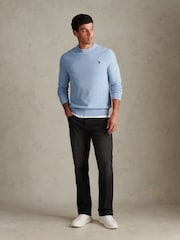 U.S. Polo Assn Herre Moss Stitch Raglan Crew Neck Genser - Bilde 3 av 4