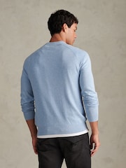 U.S. Polo Assn Herre Moss Stitch Raglan Crew Neck Genser - Bilde 4 av 4