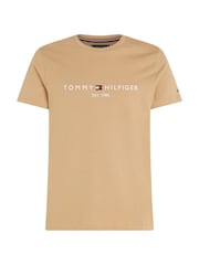 Кремовый - Футболка Tommy Hilfiger с логотипом - Image 4 of 6