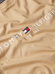 Кремовый - Футболка Tommy Hilfiger с логотипом - Image 6 of 6