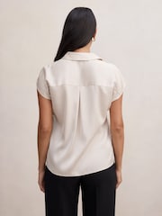 Forever New Cream Nelly Grown On Sleeves Shirt - Image 2 of 5