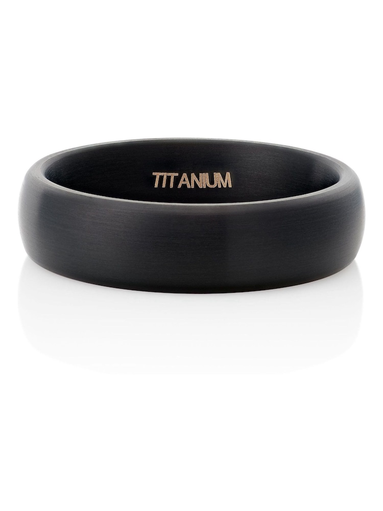 Beaverbrooks Titanium Matte Ring - Image 2 of 5