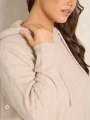 Evans Cream Knitted Hoodie - Image 4 of 6