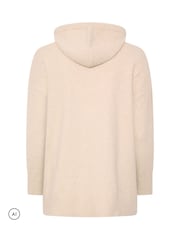 Evans Cream Knitted Hoodie - Image 6 of 6