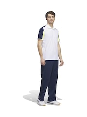 adidas Golf White Beyond The Course Twistknit Polo Shirt - Image 3 of 6