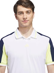 adidas Golf White Beyond The Course Twistknit Polo Shirt - Image 4 of 6