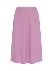 Yours Curve Pink Stripe Skirt - Image 5 of 5