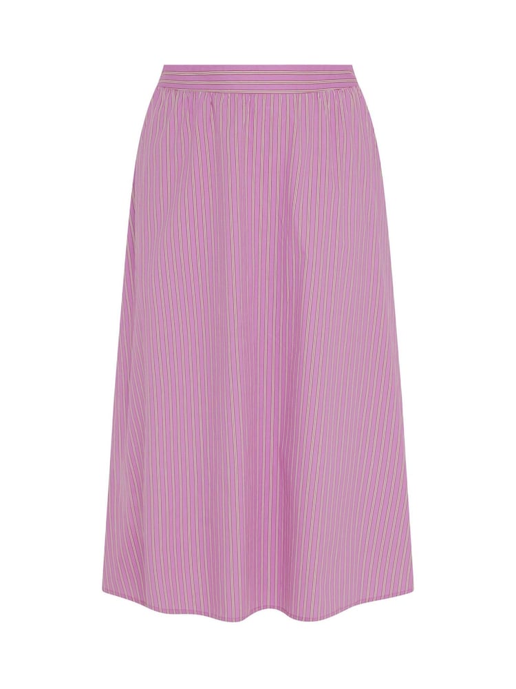 Yours Curve Pink Stripe Skirt - Image 5 of 5 Yours Curve Pink Stripe Skirt - Image 5 of 5
