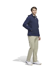 adidas Golf Blue Ultimate365 Tour Quilted Hooded Anorak Jacket - Image 3 of 6