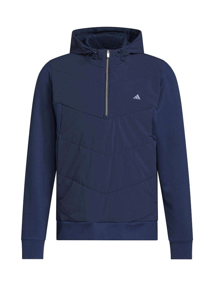 adidas Golf Blue Ultimate365 Tour Quilted Hooded Anorak Jacket - Image 6 of 6 adidas Golf Blue Ultimate365 Tour Quilted Hooded Anorak Jacket - Image 6 of 6