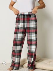 Rouge - PixieGirl Petite Check Long Sleeve Cotton Pyjamas Set - Image 3 de 7