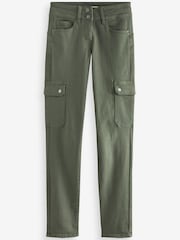 Khaki Green Lift, Slim And Shape Slim Cargo Jeans - Image 5 of 6