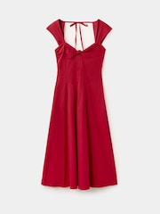 Mango Red Midi Dress - Image 4 of 6