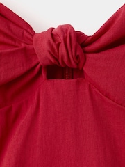 Mango Red Midi Dress - Image 5 of 6
