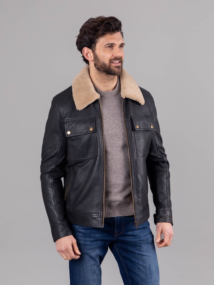 Lakeland Leather Black Hallbeck Leather Jacket - Image 2 of 8
