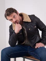 Lakeland Leather Black Hallbeck Leather Jacket - Image 4 of 8
