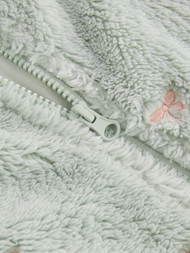 Sage Green Bow Embroidered Fleece All-In-One (1.5-16yrs) - Image 8 of 8 Sage Green Bow Embroidered Fleece All-In-One (1.5-16yrs) - Image 8 of 8