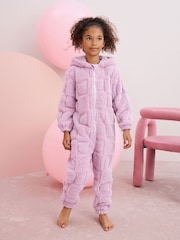 Chat Violet lilas - Polaire All-In-One (1.5-16ans) - Image 1 de 8
