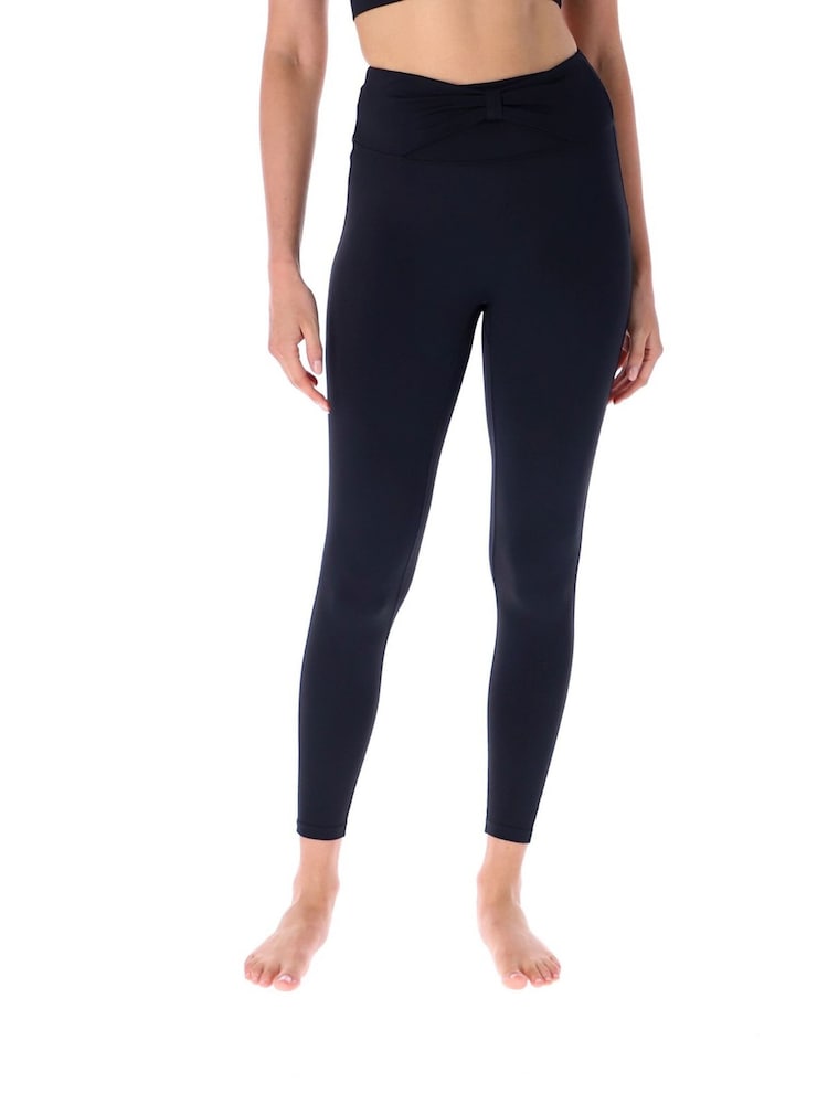 Ted Baker Sport Black Joanne Yoga Bow Detail Leggings - Image 1 of 4 Ted Baker Sport Black Joanne Yoga Bow Detail Leggings - Image 1 of 4