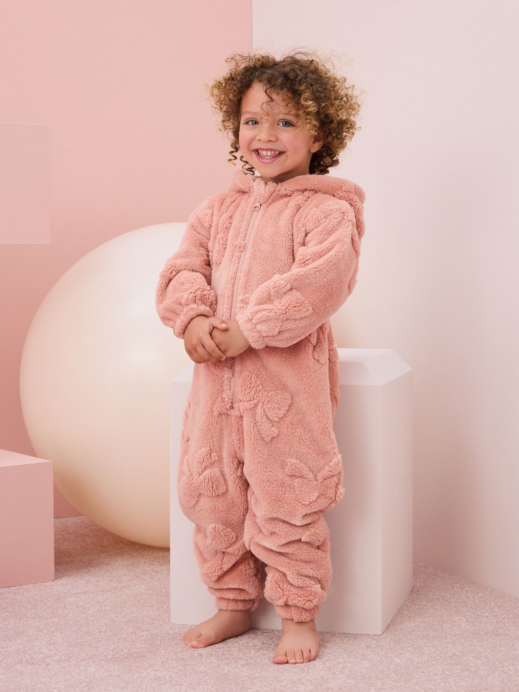 Pink Bow Fleece All-In-One (1.5-16yrs) - Image 1 of 6