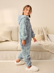 Sage Green Fleece All-In-One (1.5-16yrs) - Image 3 of 7