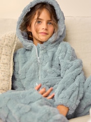 Sage Green Fleece All-In-One (1.5-16yrs) - Image 4 of 7