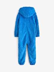 Cobalt Blue Heart Fleece All-In-One (1.5-16yrs) - Image 2 of 4