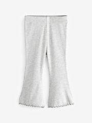 Grey Rib Flare Leggings (3mths-7yrs) - Image 1 of 3