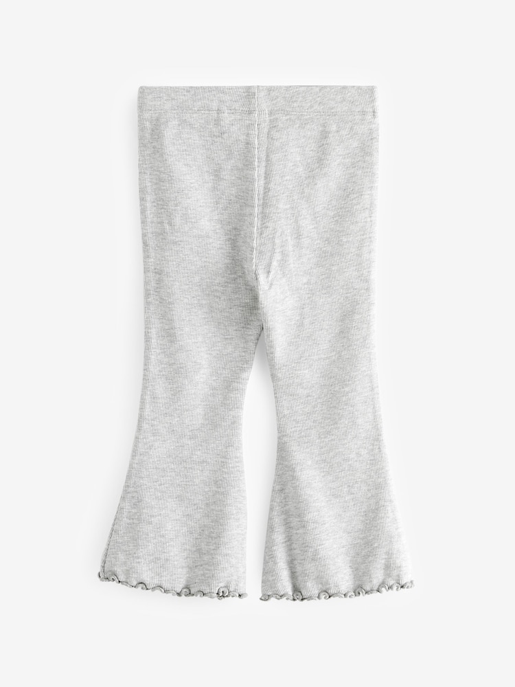 Grey Rib Flare Leggings (3mths-7yrs) - Image 2 of 3