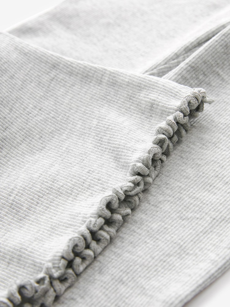 Grey Rib Flare Leggings (3mths-7yrs) - Image 3 of 3