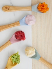 JoJo Maman Bébé Multi 5-Pack Bamboo Spoons - Image 4 of 5