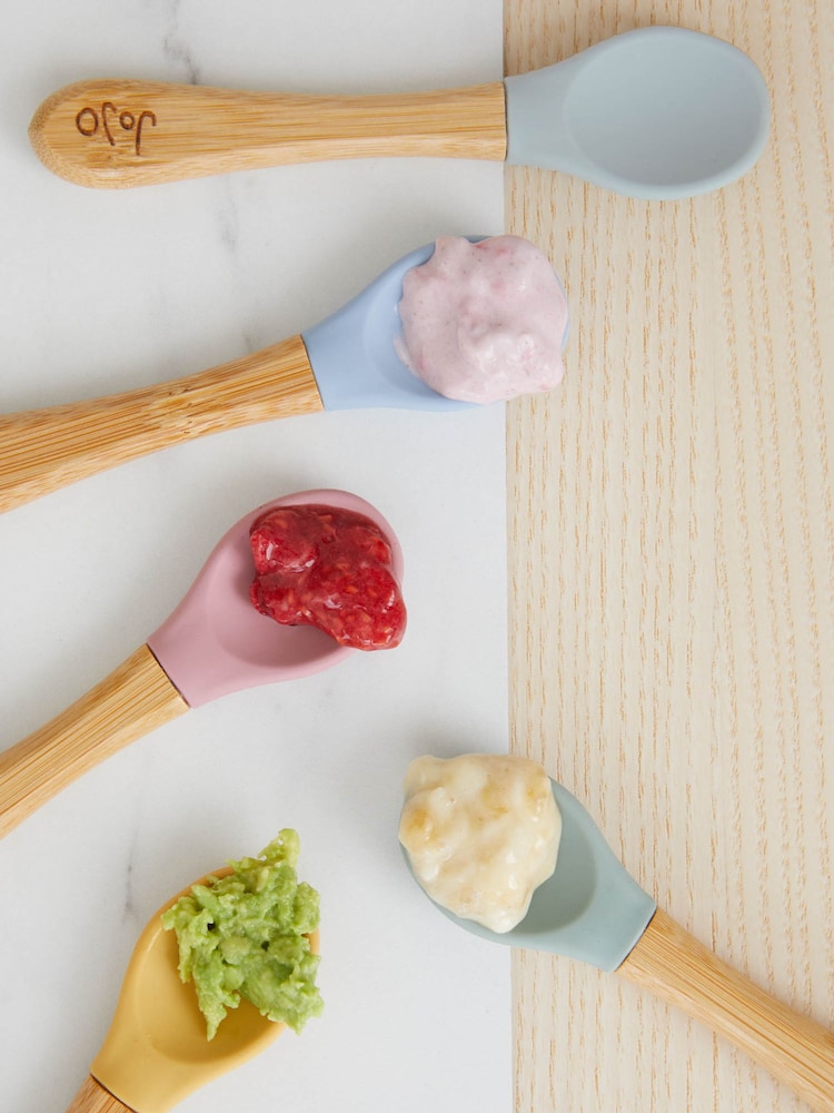 JoJo Maman Bébé Multi 5-Pack Bamboo Spoons - Image 5 of 5