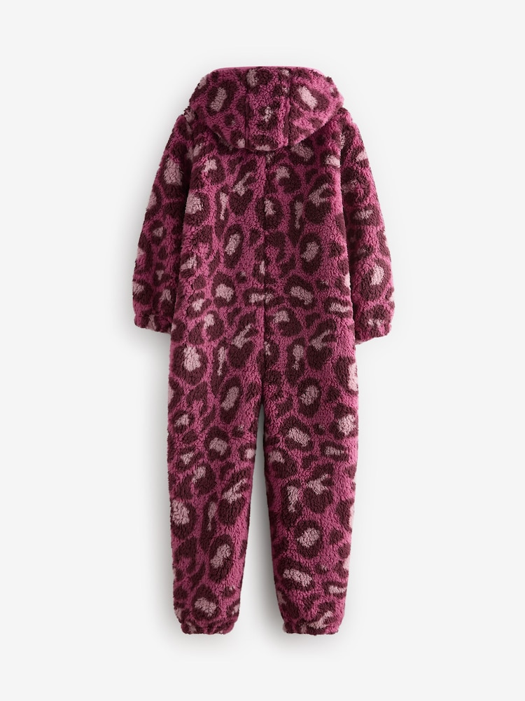 Purple Animal Fleece All-In-One (1.5-16yrs) - Image 2 of 4