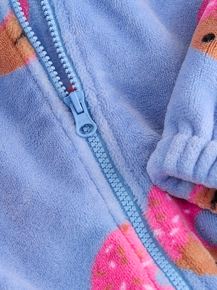 Blue/Pink Donut Fleece All-In-One (1.5-16yrs) - Image 8 of 8 Blue/Pink Donut Fleece All-In-One (1.5-16yrs) - Image 8 of 8