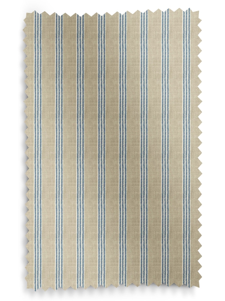 Emily Bond Indigo Blue George Stripe Made to Measure Roman Blinds - Image 6 of 6