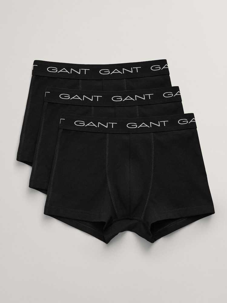 GANT Black Boxers 3 Pack - Image 1 of 1