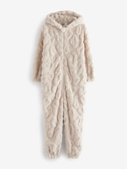 Cream Animal Fleece All-In-One (1.5-16yrs) - Image 2 of 4