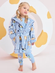 Blau - Fleece-Bademantel mit lizenzierter Bluey-Figur (12 M.–8 J.) - Image 1 of 6