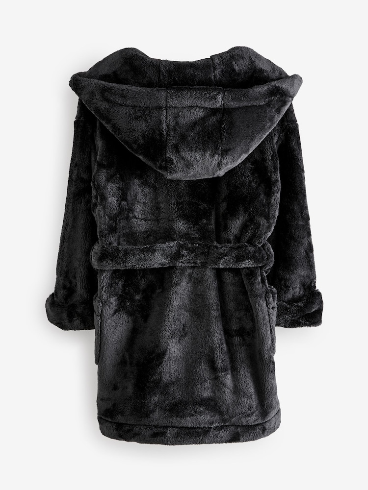 Noir - Peignoir en polaire douce (5-16ans) - Image 7 of 8